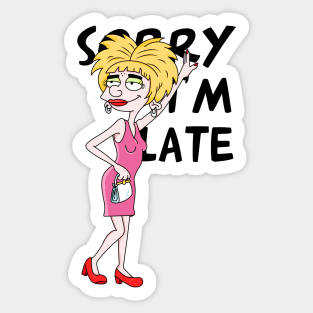 Sorry, I'm Late! Sticker